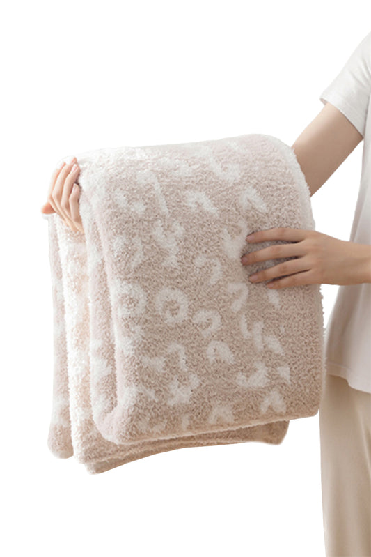 Beige Leopard Blanket