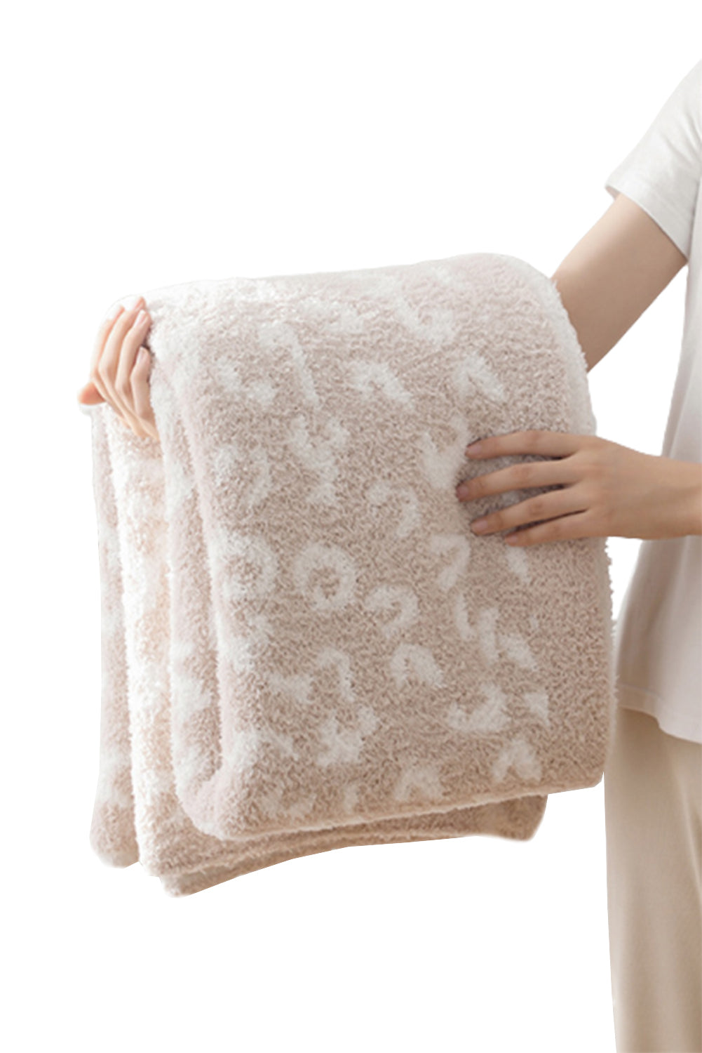 Beige Leopard Blanket