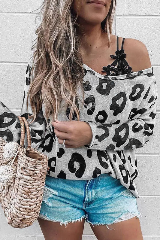 Leopard Print Loose Fit Top