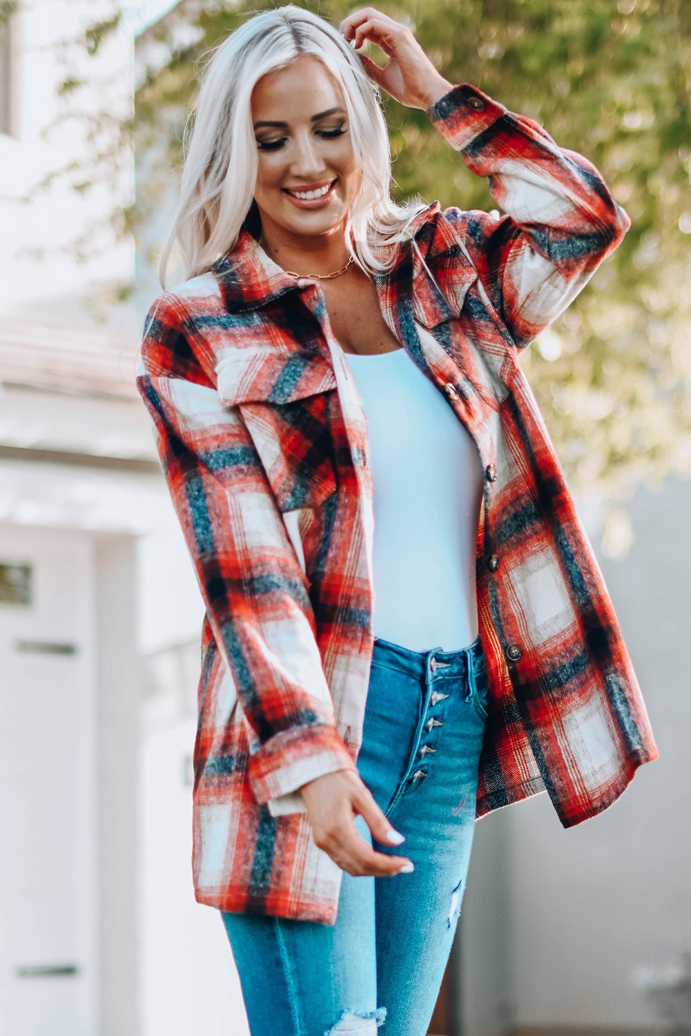 Red Plaid Shacket